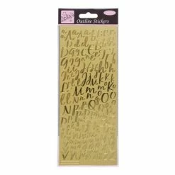 Buy ⌛ Anita's Gold Modern Alphabet Outline Stickers 🥰