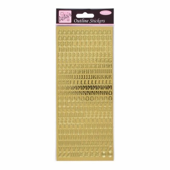 Deals ๐ Anita's Gold Uppercase Alphabet Outline Stickers ๐ฅฐ 1 Deals ๐ Anita's Gold Uppercase Alphabet Outline Stickers ๐ฅฐ