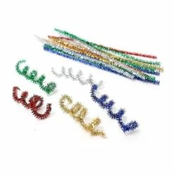 Brand new 🤩 Hobbycraft Assorted Tinsel Pipe Cleaners 40 Pack 💯