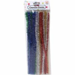 Brand new 🤩 Hobbycraft Assorted Tinsel Pipe Cleaners 40 Pack 💯 -Hobbycraft Shop 566048 1000 3 assorted tinsel pipe cleaners 40 pack
