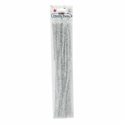 Alternative view of Best reviews of 😍 Hobbycraft Silver Tinsel Pipe Cleaners 25 Pack 😍