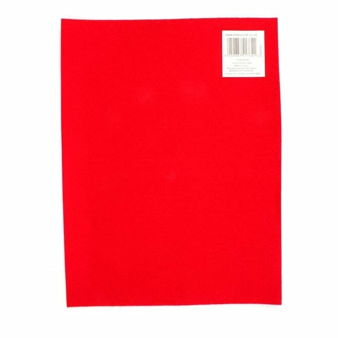 Best deal ๐ Hobbycraft Red Self-Adhesive Felt Sheet A4 ๐ฅ 2 Best deal ๐ Hobbycraft Red Self-Adhesive Felt Sheet A4 ๐ฅ - Image 2