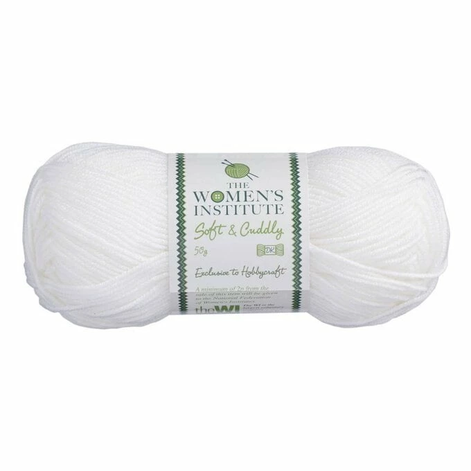 New π The WI π© Women's Institute White Soft And Cuddly DK Yarn 50g π 1 New π The WI π© Women's Institute White Soft And Cuddly DK Yarn 50g π