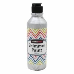 Deals ⌛ Hobbycraft Metallic Silver Ready Mixed Shimmer Paint 300ml ✨