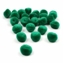 Budget 👍 Hobbycraft Dark Green Pom Poms 2cm 25 Pack 🎉