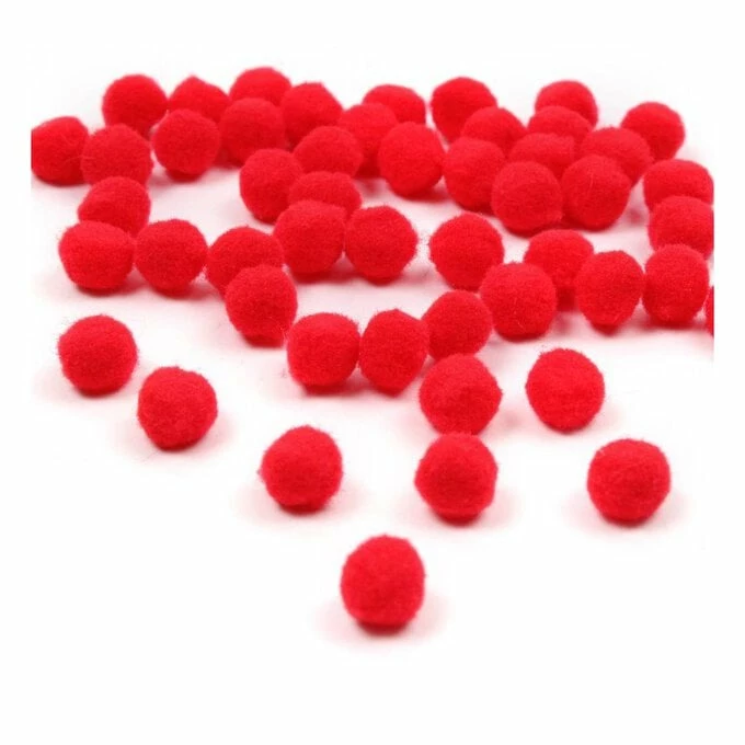 Best Pirce ๐ Hobbycraft Bright Red Pom Poms 7mm 50 Pack ๐คฉ 1 Best Pirce ๐ Hobbycraft Bright Red Pom Poms 7mm 50 Pack ๐คฉ