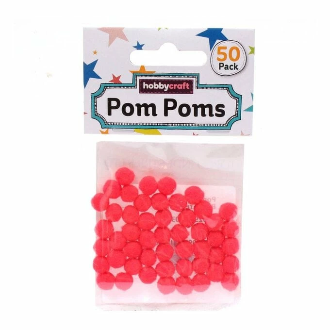 Best Pirce ๐ Hobbycraft Bright Red Pom Poms 7mm 50 Pack ๐คฉ 2 Best Pirce ๐ Hobbycraft Bright Red Pom Poms 7mm 50 Pack ๐คฉ - Image 2