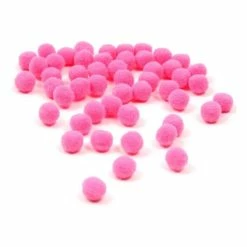 Promo ⌛ Hobbycraft Pink Pom Poms 7mm 50 Pack 😍