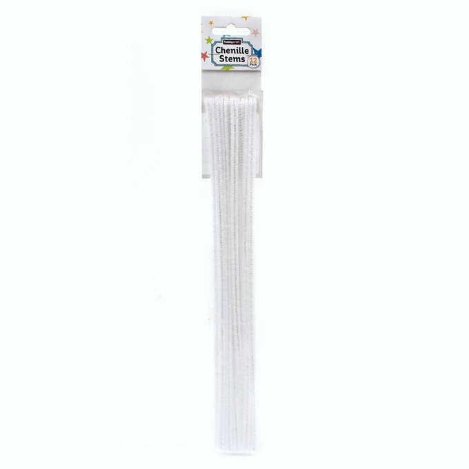 Cheapest 👏 Hobbycraft White Pipe Cleaners 12 Pack ✨ 3 Cheapest 👏 Hobbycraft White Pipe Cleaners 12 Pack ✨ - Image 3