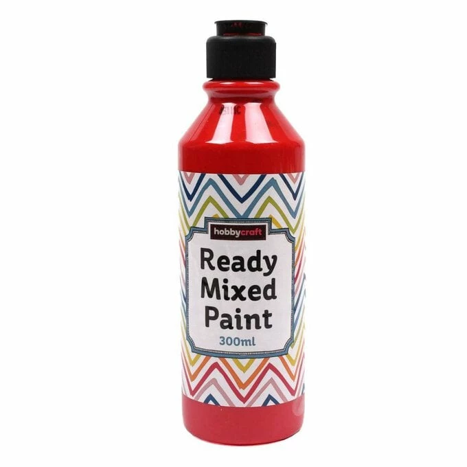 Budget 🔔 Hobbycraft Red Ready Mixed Paint 300ml 👍 1 Budget 🔔 Hobbycraft Red Ready Mixed Paint 300ml 👍