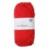 Promo ✔️ Rico Design Rico Red Creative Cotton Aran Yarn 50 G 🛒