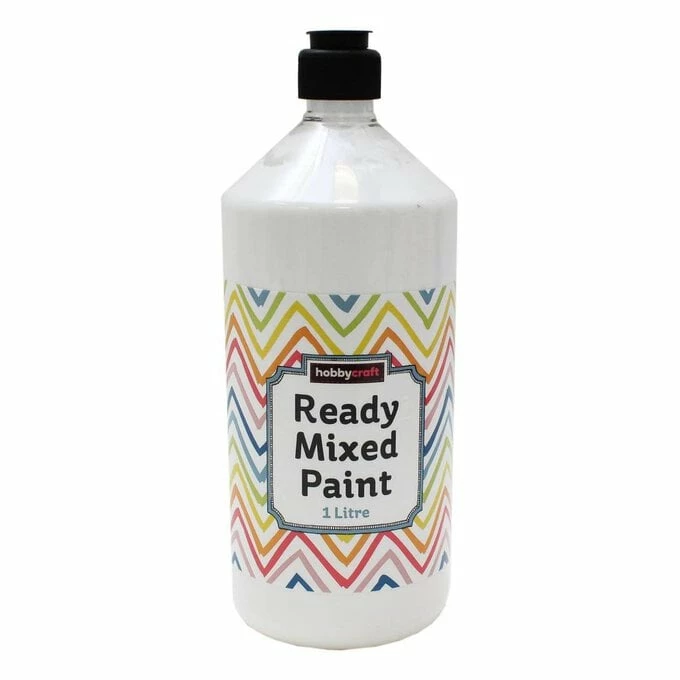 Brand new โค๏ธ Hobbycraft White Ready Mixed Paint 1 Litre ๐ 1 Brand new โค๏ธ Hobbycraft White Ready Mixed Paint 1 Litre ๐