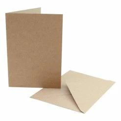 Discount 😀 Craft UK Kraft Cards And Envelopes C6 50 Pack 🌟