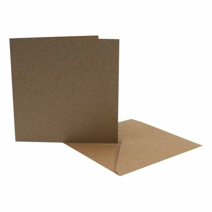 Budget ๐คฉ Craft UK Kraft Cards And Envelopes 6 X 6 Inches 50 Pack โจ 1 Budget ๐คฉ Craft UK Kraft Cards And Envelopes 6 X 6 Inches 50 Pack โจ
