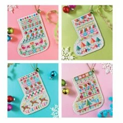Alternative view of Coupon 🤩 Satsuma Street Mini Stockings Cross Stitch Chart 🔔