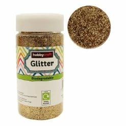 Deals 🎁 Hobbycraft Gold Biodegradable Glitter Shaker 250g 👍