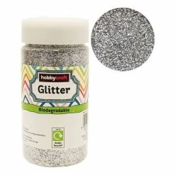 Promo 👍 Hobbycraft Silver Biodegradable Glitter Shaker 250g ✔️