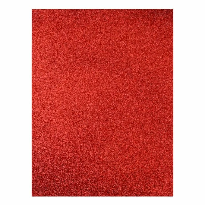 Promo 😀 Hobbycraft Red Glitter Foam Sheet 22.5cm X 30cm ✔️ 1 Promo 😀 Hobbycraft Red Glitter Foam Sheet 22.5cm X 30cm ✔️