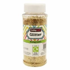 Flash Sale 😀 Hobbycraft Gold Biodegradable Glitter Shaker 80g ❤️