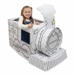 Wholesale 😀 Hobbycraft Colour-In Cardboard Train 102cm 🤩