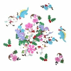 Best deal 🥰 Hobbycraft Dinosaur And Unicorn 🔔 Christmas Foam Stickers ✨