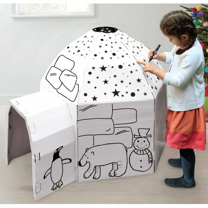 Promo ๐ Hobbycraft Colour In Cardboard Igloo 107cm โญ 2 Promo ๐ Hobbycraft Colour In Cardboard Igloo 107cm โญ - Image 2