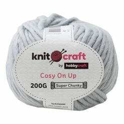 New 😀 Knitcraft Silver Cosy On Up Yarn 200g 👏