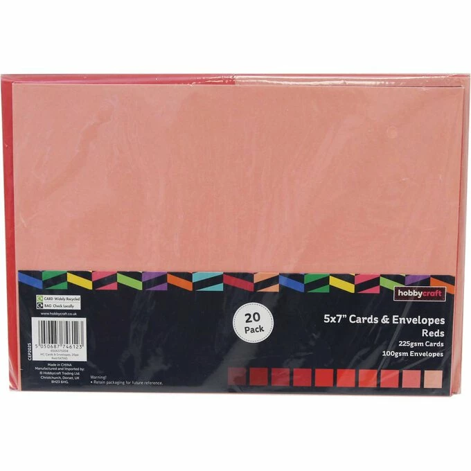 Budget 🔥 Hobbycraft Red Cards And Envelopes 5 X 7 Inches 20 Pack 🥰 4 Budget 🔥 Hobbycraft Red Cards And Envelopes 5 X 7 Inches 20 Pack 🥰 - Image 4