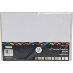 Flash Sale 😍 Hobbycraft Neutral Cards And Envelopes 5 X 7 Inches 20 Pack 🥰 -Hobbycraft Shop 650637 1005 4 neutral cards and envelopes 5 x 7 inches 20 pack