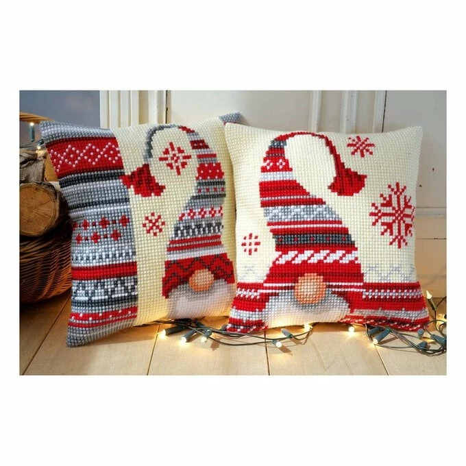 Deals ⭐ Vervaco 🎁 Christmas Elf Cross Stitch Cushion Front Kit 🔥 2 Deals ⭐ Vervaco 🎁 Christmas Elf Cross Stitch Cushion Front Kit 🔥 - Image 2