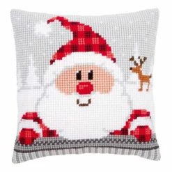 Top 10 😀 Vervaco Santa In Hat Cross Stitch Cushion Front Kit 🎁