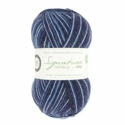 Hot Sale ๐งจ West Yorkshire Spinners Silent Night Signature Sparkle 4 Ply 100g ๐