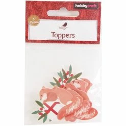 Hot Sale 💯 Hobbycraft Squirrel Card Toppers 5 Pack ❤️ -Hobbycraft Shop 653052 1000 4 squirrel card toppers 5 pack