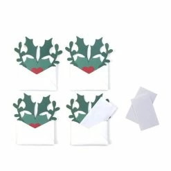 Budget ✔️ Hobbycraft Holly Envelope 🎁 Christmas Card Toppers 4 Pack 🤩
