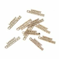 Promo ๐ Hobbycraft Merry ๐ Christmas Sans Serif Wooden Toppers 10 Pack ๐