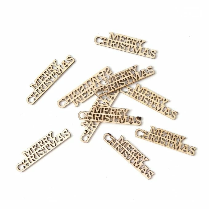 Promo π Hobbycraft Merry π Christmas Sans Serif Wooden Toppers 10 Pack π 1 Promo π Hobbycraft Merry π Christmas Sans Serif Wooden Toppers 10 Pack π