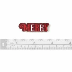 Cheap 🤩 Hobbycraft Red Merry Wooden Toppers 8 Pack 🎁 -Hobbycraft Shop 653172 1000 3 red merry wooden toppers 8 pack