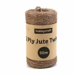 Cheapest 🌟 Hobbycraft Natural Jute Twine 2 Ply 50m 😍
