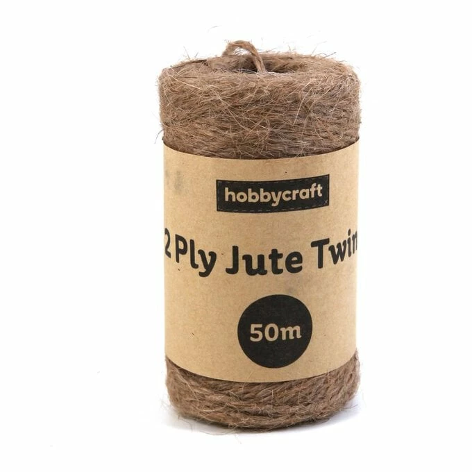 Cheapest π Hobbycraft Natural Jute Twine 2 Ply 50m π 1 Cheapest π Hobbycraft Natural Jute Twine 2 Ply 50m π