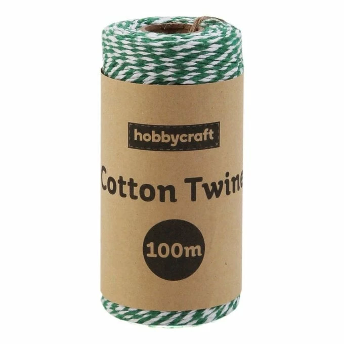 Hot Sale π₯° Hobbycraft Green And White Cotton Twine 100m π 1 Hot Sale π₯° Hobbycraft Green And White Cotton Twine 100m π