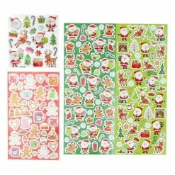 Promo 😀 Hobbycraft Traditional 🎅 Christmas Stickers Waterfall 3 Pack 👍