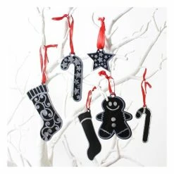 Best deal ✨ Hobbycraft 🎅 Christmas Scraper Foil Decorations 12 Pack 🥰