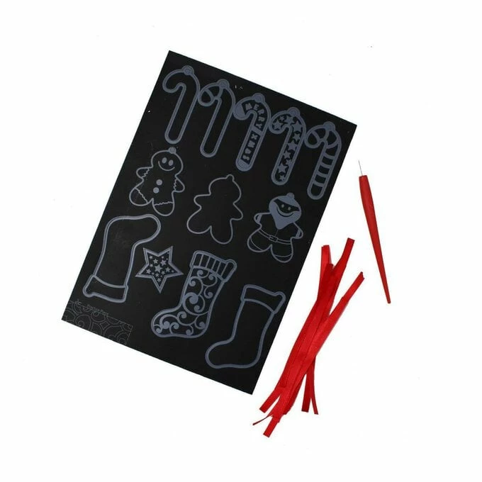 Best deal ✨ Hobbycraft 🎅 Christmas Scraper Foil Decorations 12 Pack 🥰 2 Best deal ✨ Hobbycraft 🎅 Christmas Scraper Foil Decorations 12 Pack 🥰 - Image 2