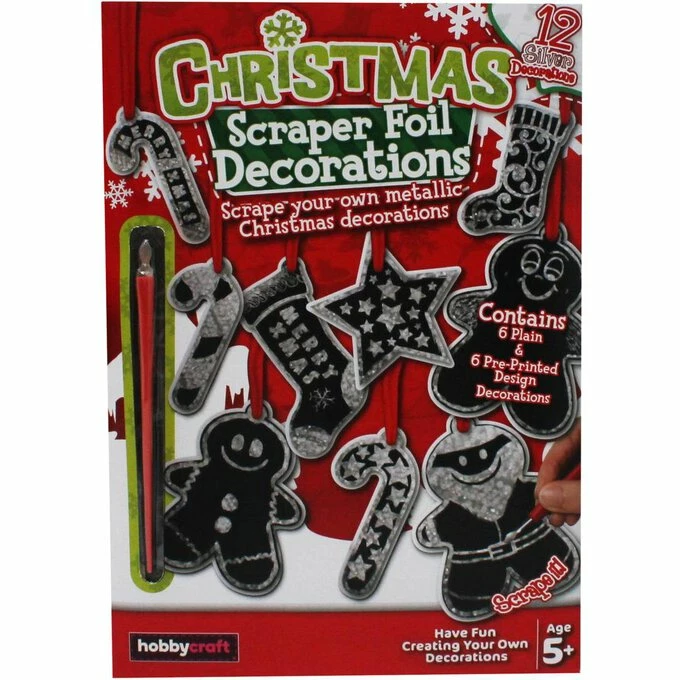 Best deal ✨ Hobbycraft 🎅 Christmas Scraper Foil Decorations 12 Pack 🥰 3 Best deal ✨ Hobbycraft 🎅 Christmas Scraper Foil Decorations 12 Pack 🥰 - Image 3