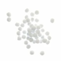 Wholesale 🛒 Hobbycraft White Snow Poms 50 Pack 🔔
