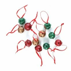 Flash Sale 🔥 Hobbycraft Red Gold And Green 🎅 Christmas Jingle Bells 12 Pack 🎉