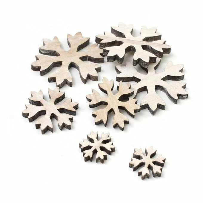 Buy 😍 Hobbycraft Wooden Snowflake Shapes 21 Pack 😀 1 Buy 😍 Hobbycraft Wooden Snowflake Shapes 21 Pack 😀