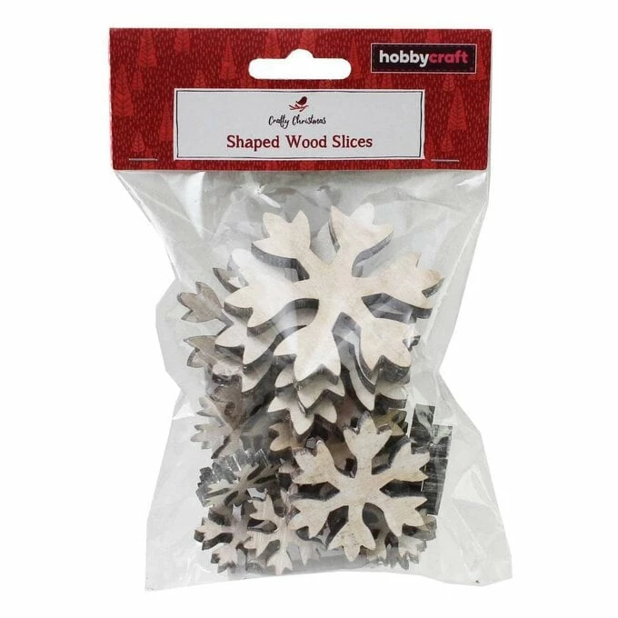 Buy 😍 Hobbycraft Wooden Snowflake Shapes 21 Pack 😀 2 Buy 😍 Hobbycraft Wooden Snowflake Shapes 21 Pack 😀 - Image 2