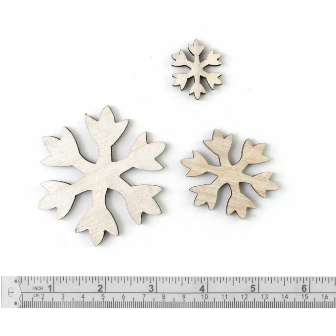 Buy 😍 Hobbycraft Wooden Snowflake Shapes 21 Pack 😀 3 Buy 😍 Hobbycraft Wooden Snowflake Shapes 21 Pack 😀 - Image 3
