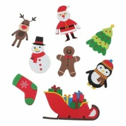 Discount ❤️ Hobbycraft Traditional 🎅 Christmas Foam Stickers 22 Pack 👍